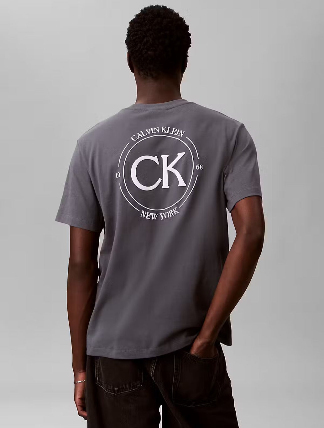 Calvin Klein CK Back Print T-Shirt - Denim Dark