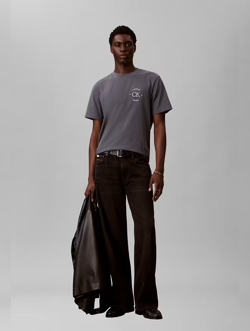 Calvin Klein CK Back Print T-Shirt - Denim Dark