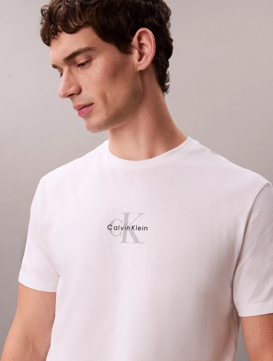 Calvin Klein - Monogram Logo T-Shirt - White