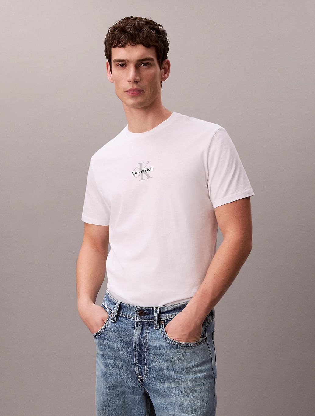 Calvin Klein - Monogram Logo T-Shirt - White