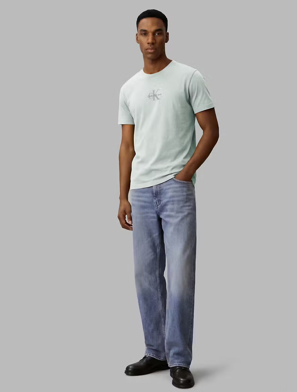 Calvin Klein Monogram Logo T-Shirt - Mint Green