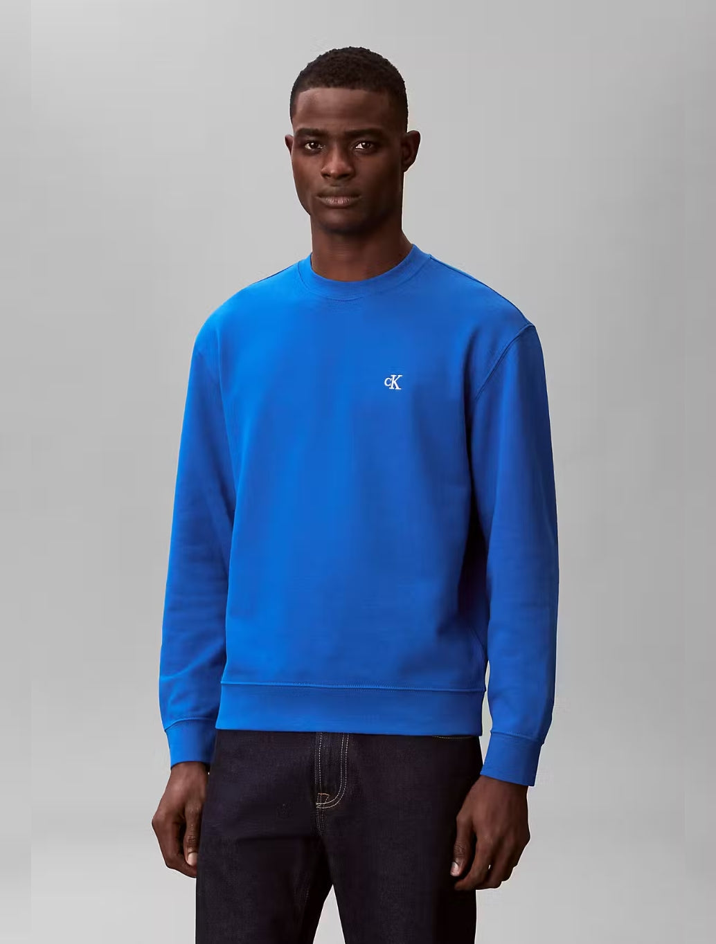 Calvin Klein Monogram Sweatshirt in Blue