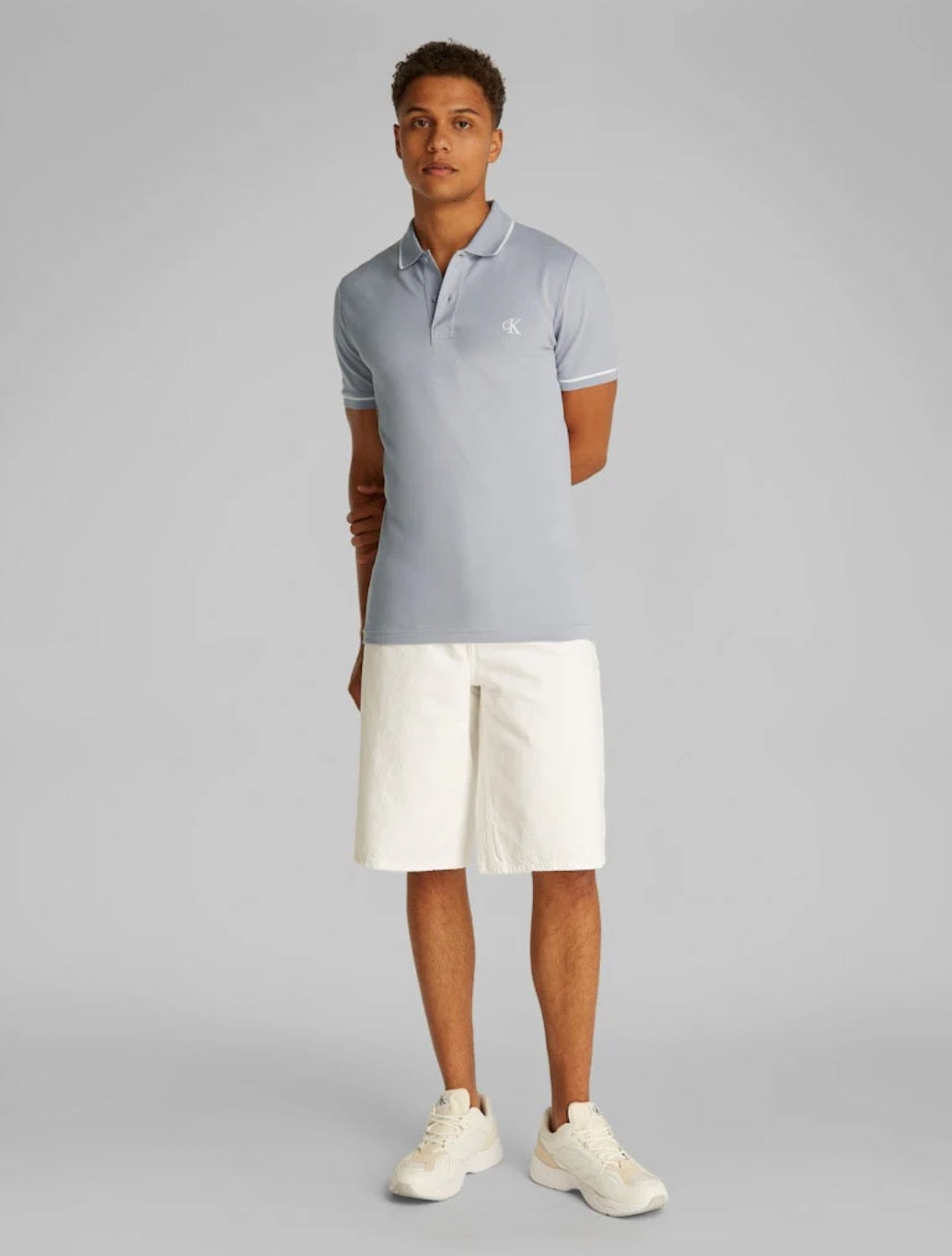 Calvin Klein - Tipping Slim Polo Shirt - Lavender