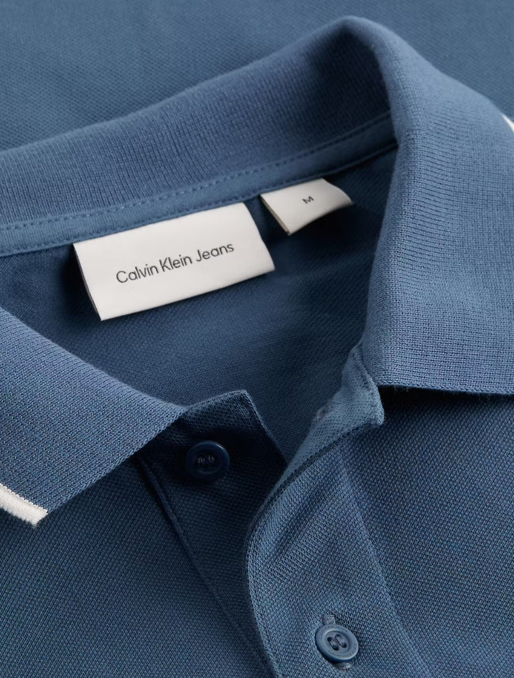 Calvin Klein - Tipping Slim Polo Shirt - Storm Blue