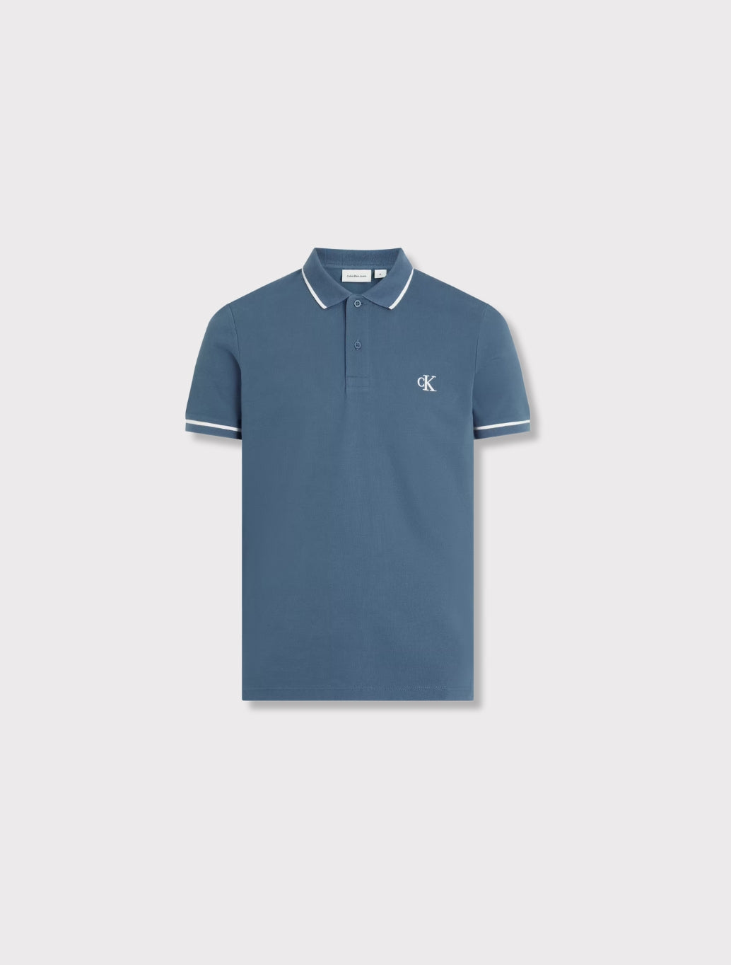Calvin Klein - Tipping Slim Polo Shirt - Storm Blue