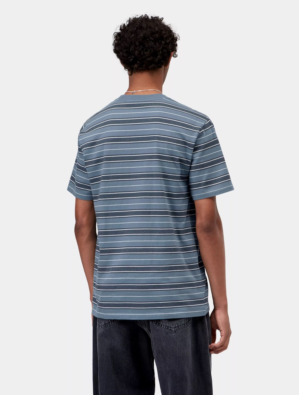 Carhartt WIP S/S Bronson T-Shirt in Blue Stripe