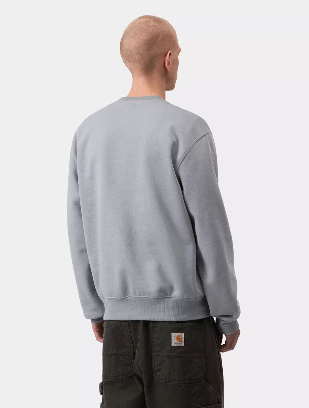 Carhartt WIP - Carhartt Logo Sweatshirt - Denim Light Blue