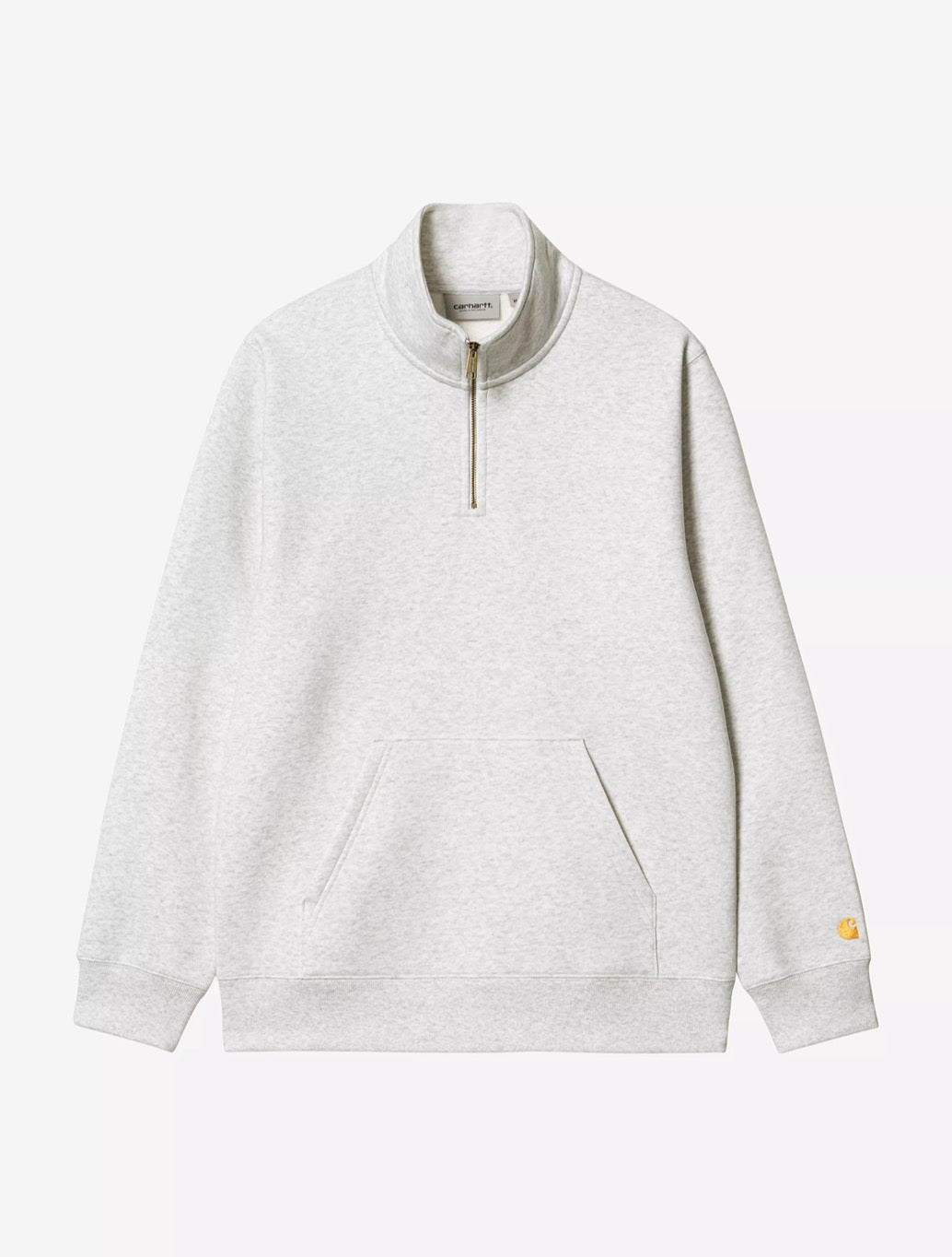 Carhartt WIP - Chase Neck Zip Sweatshirt - Light Grey
