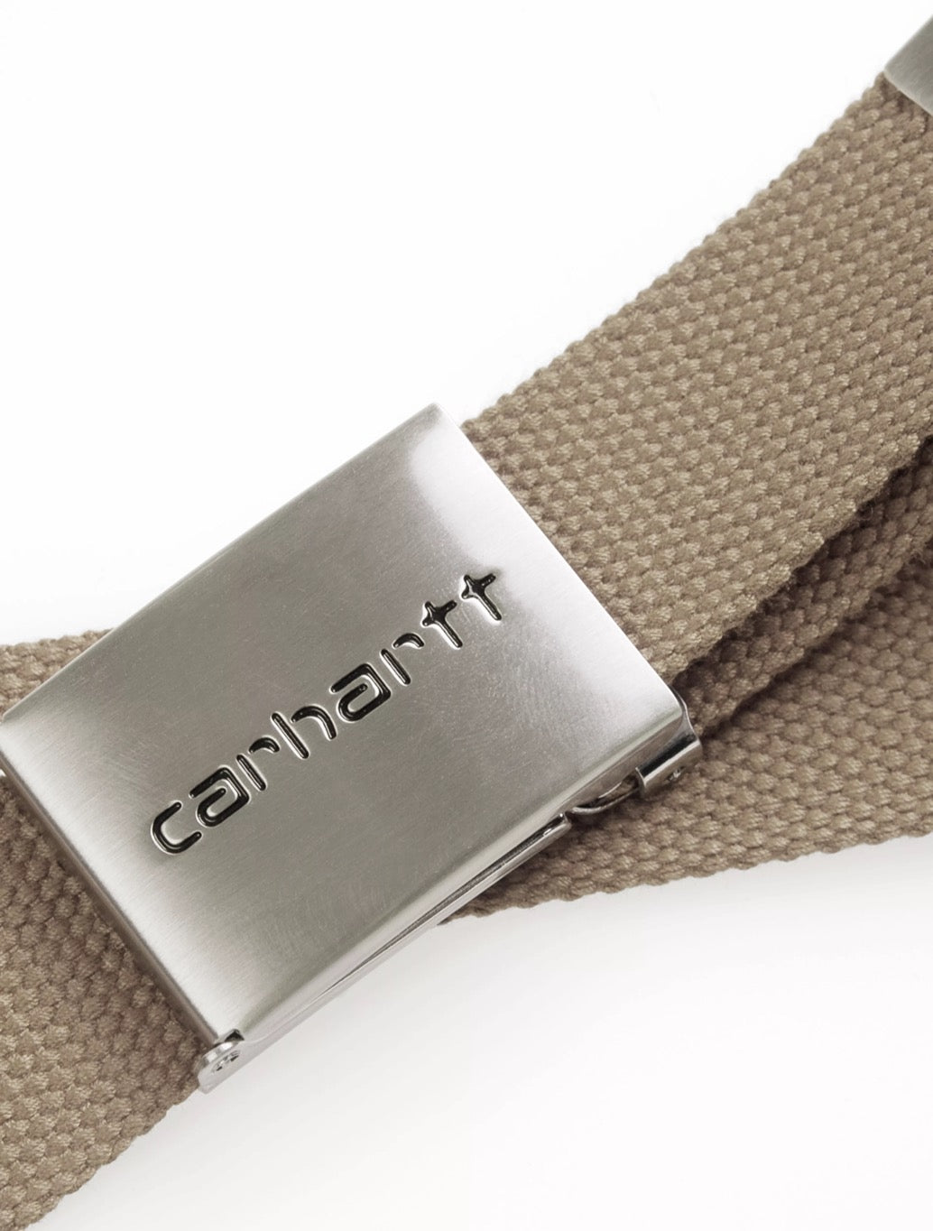 Carhartt WIP Clip Belt Chrome in Tan