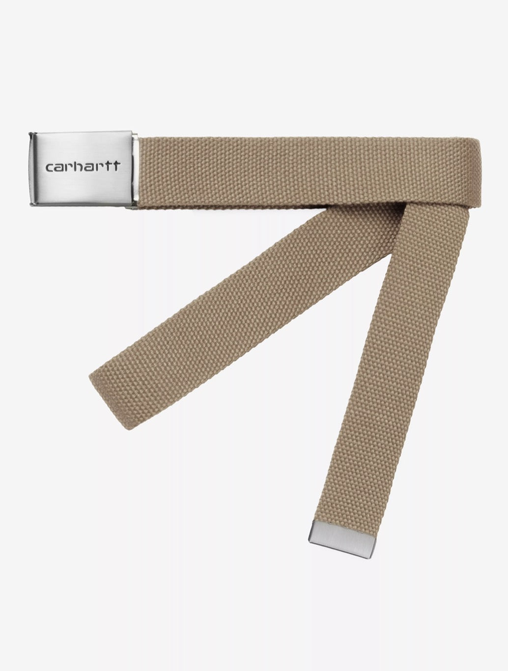 Carhartt WIP Clip Belt Chrome in Tan