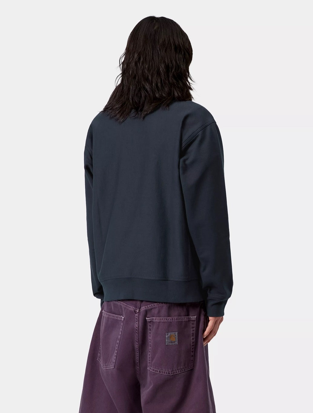 Carhartt WIP - Half Zip American Script Sweatshirt - Navy