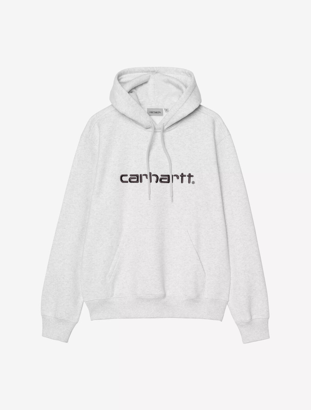 Carhartt WIP Hooded Carhartt Sweatshirt in Ash Heather / Graphite