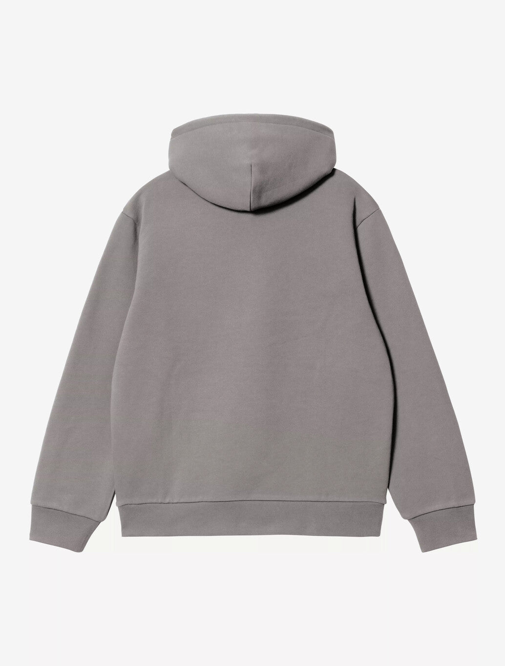 Carhartt WIP Hooded Carhartt Sweatshirt in Shady Grey / Dark Navy