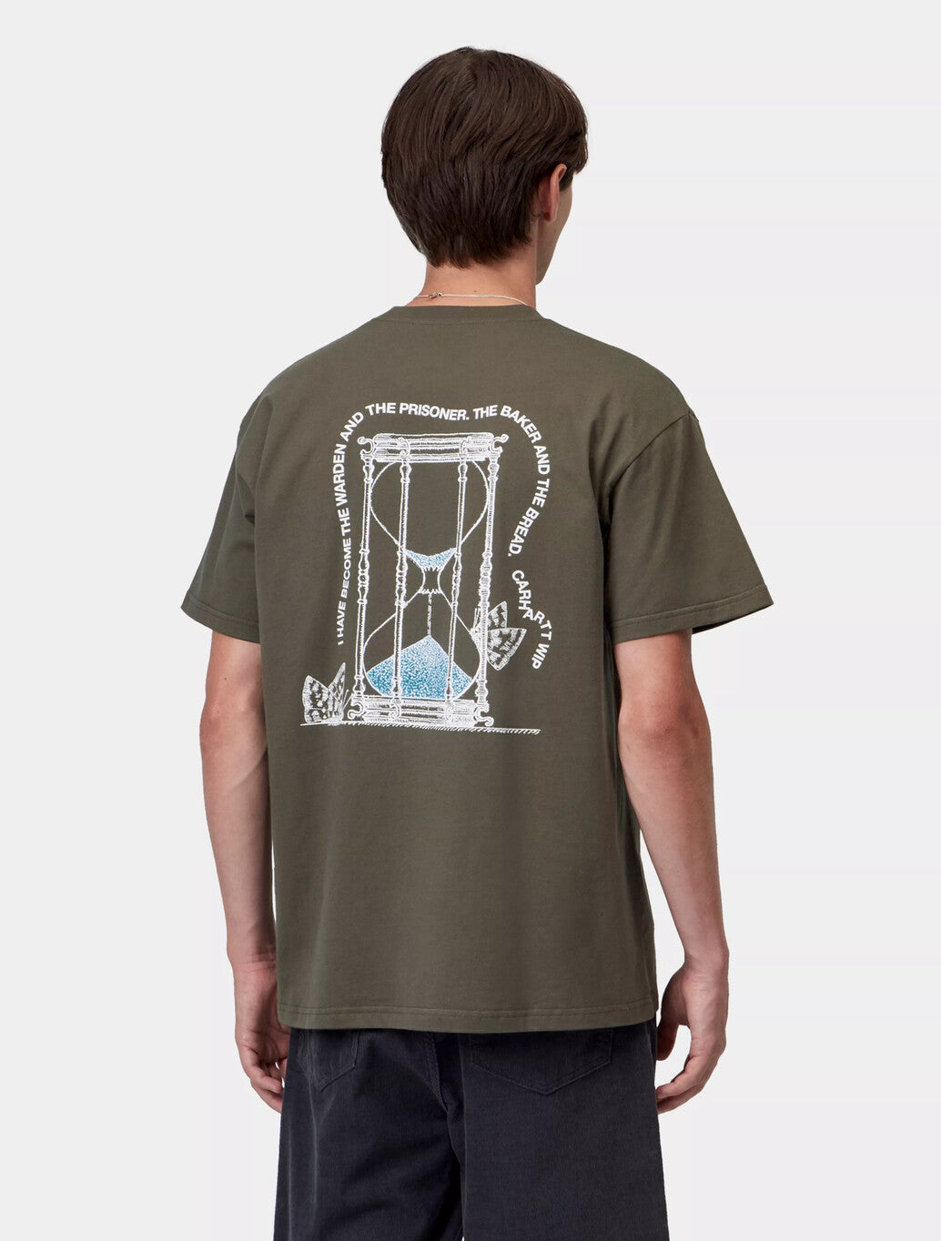 Carhartt WIP S/S Hourglass T-Shirt in Dark Green