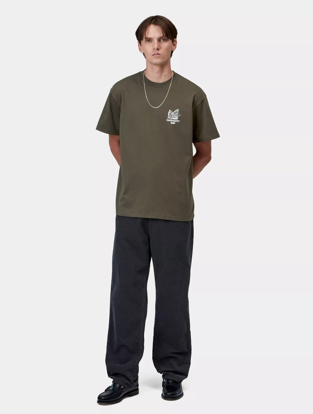 Carhartt WIP S/S Hourglass T-Shirt in Dark Green