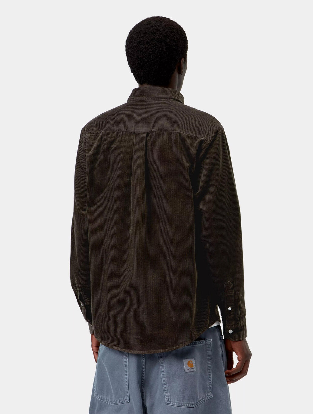 Carhartt WIP Madison Cord Shirt in Tobacco