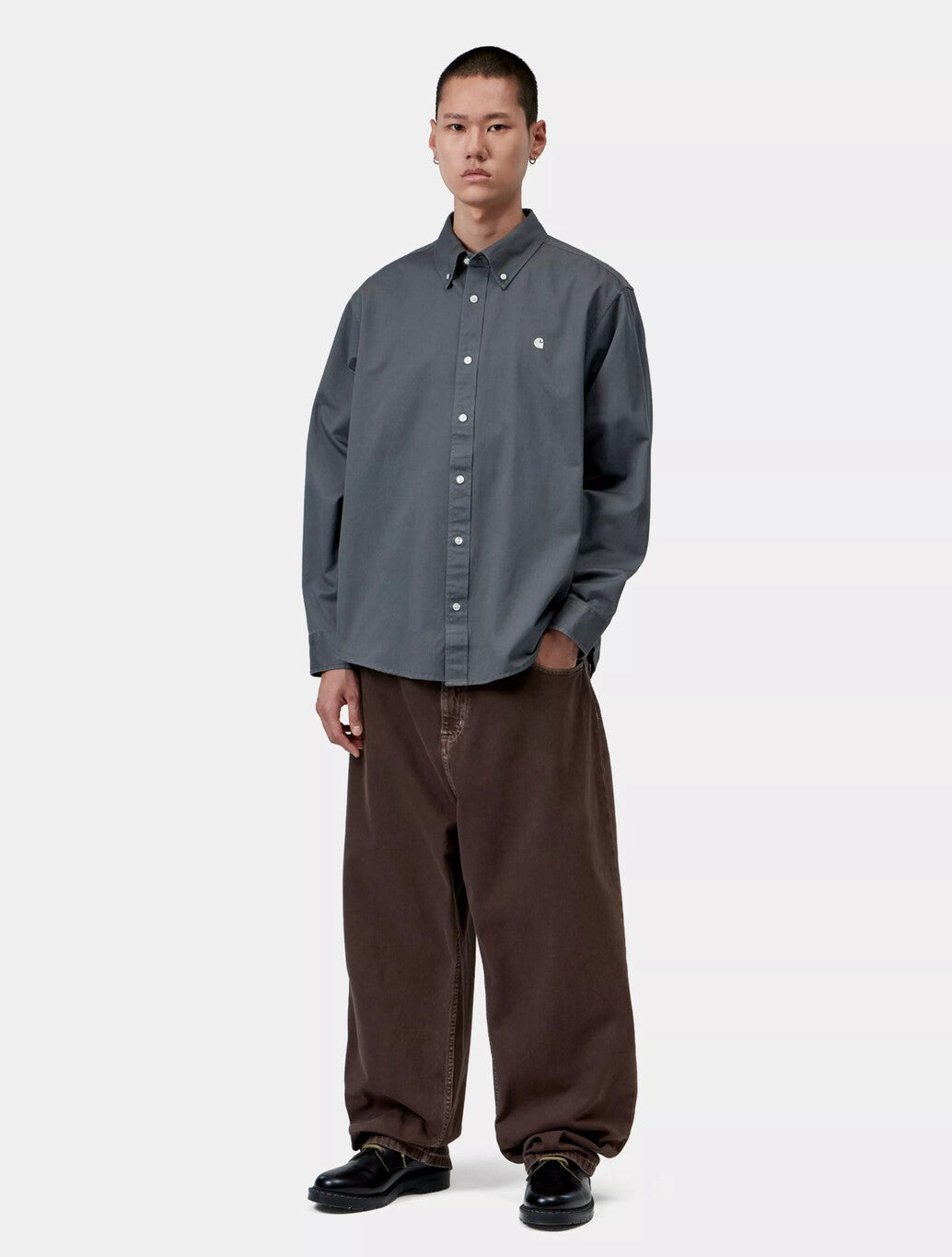 Carhartt WIP OG Madison Shirt in Petrol Blue