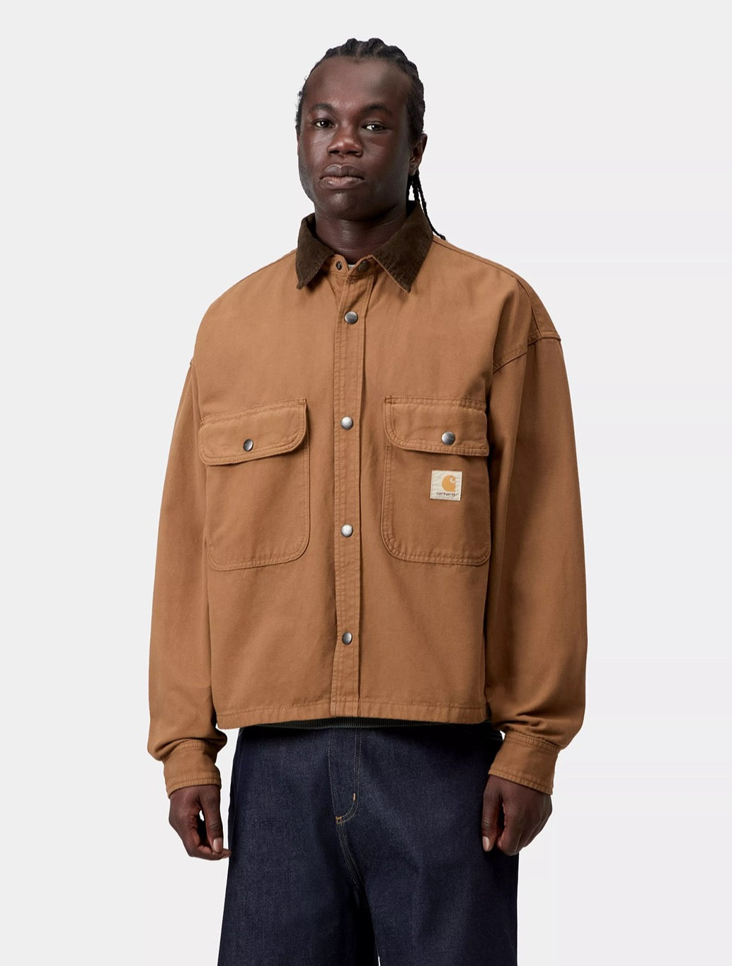 Carhartt WIP Prescott Shirt Jacket in Brown