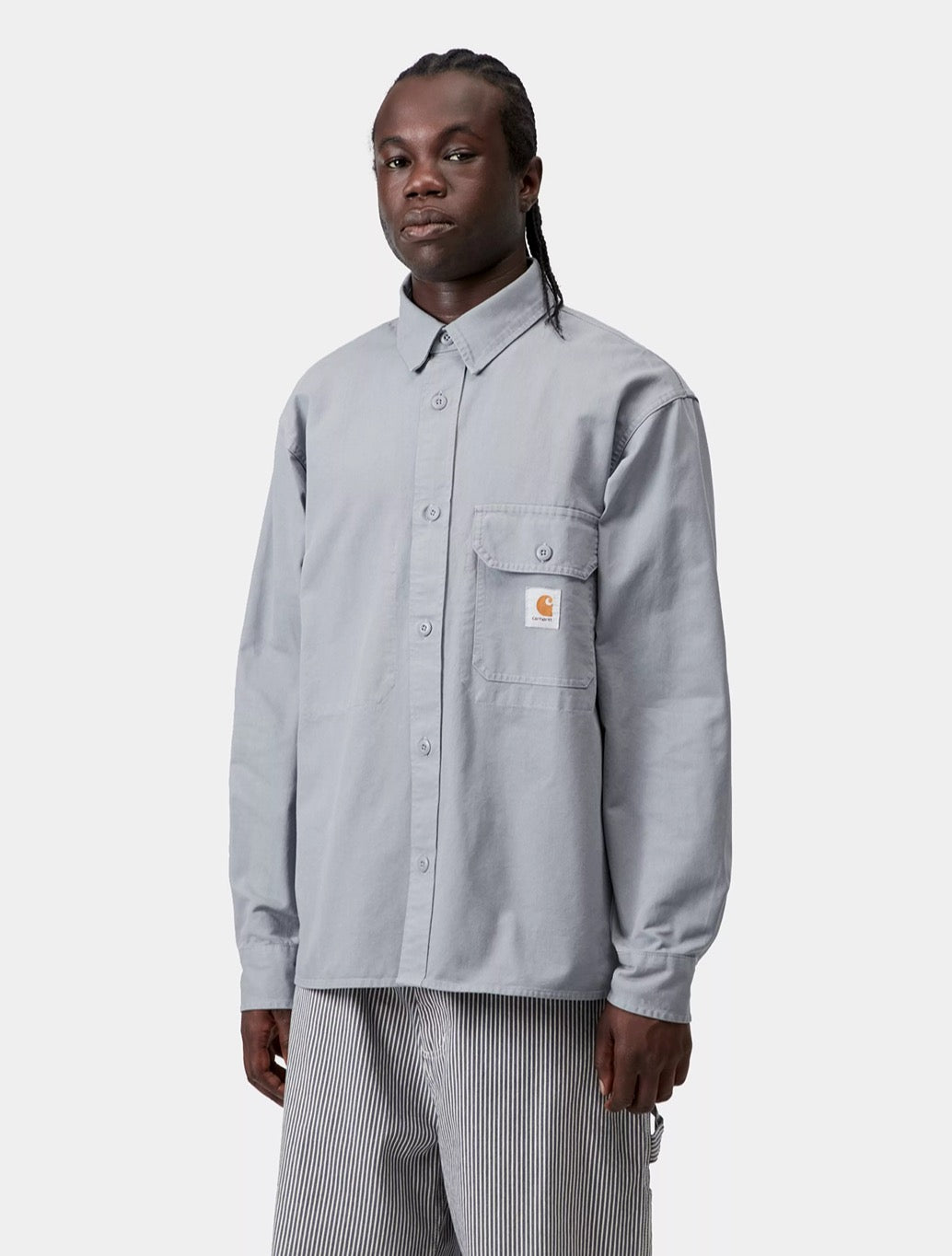 Carhartt WIP Reno Shirt Jacket in Denim Light Blue