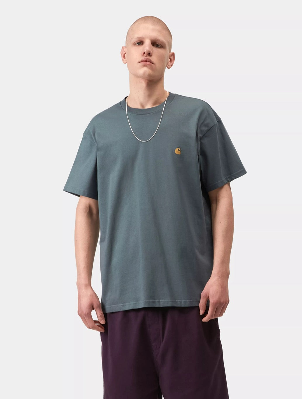 Carhartt WIP - S/S Chase T-Shirt - Petrol Blue