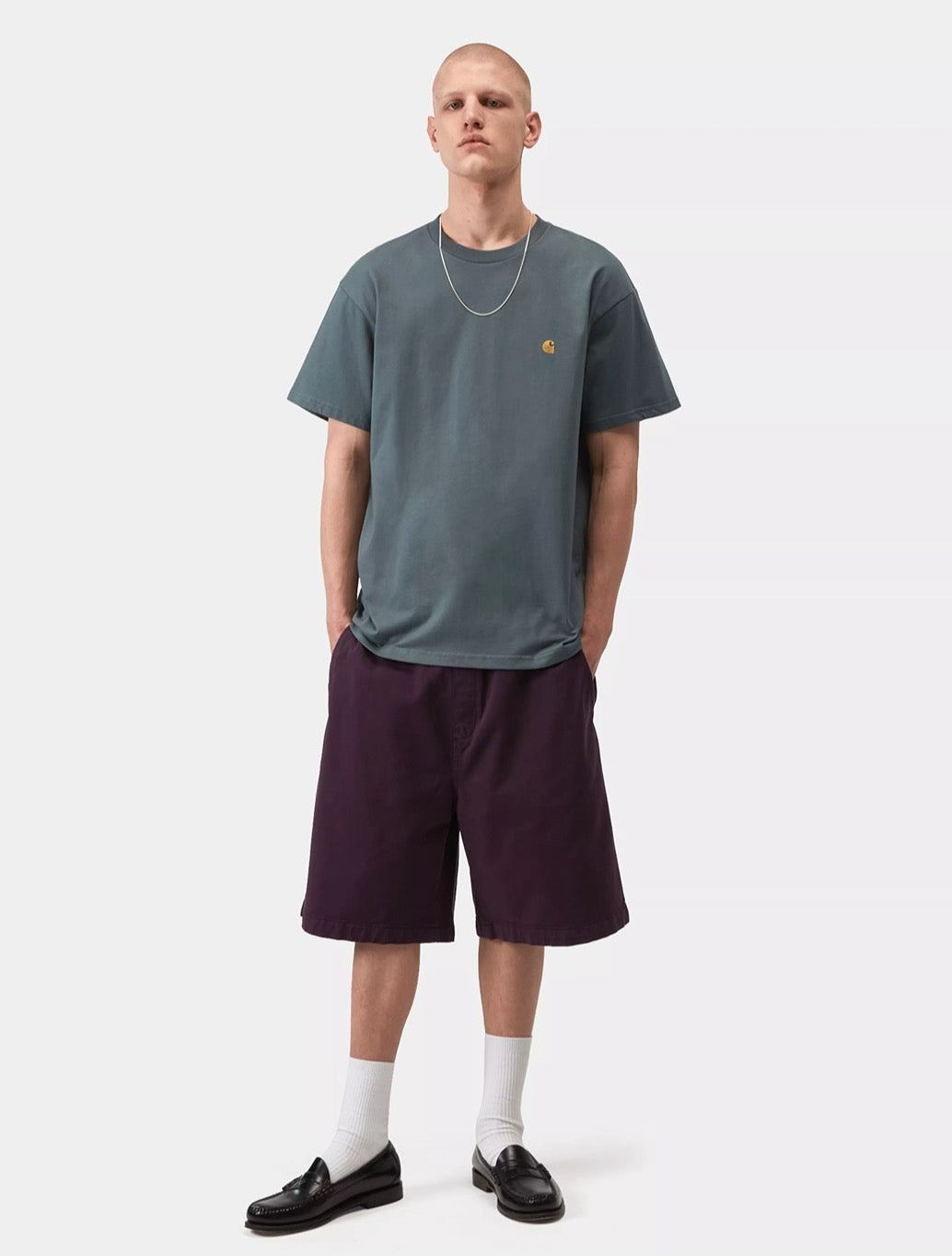 Carhartt WIP - S/S Chase T-Shirt - Petrol Blue