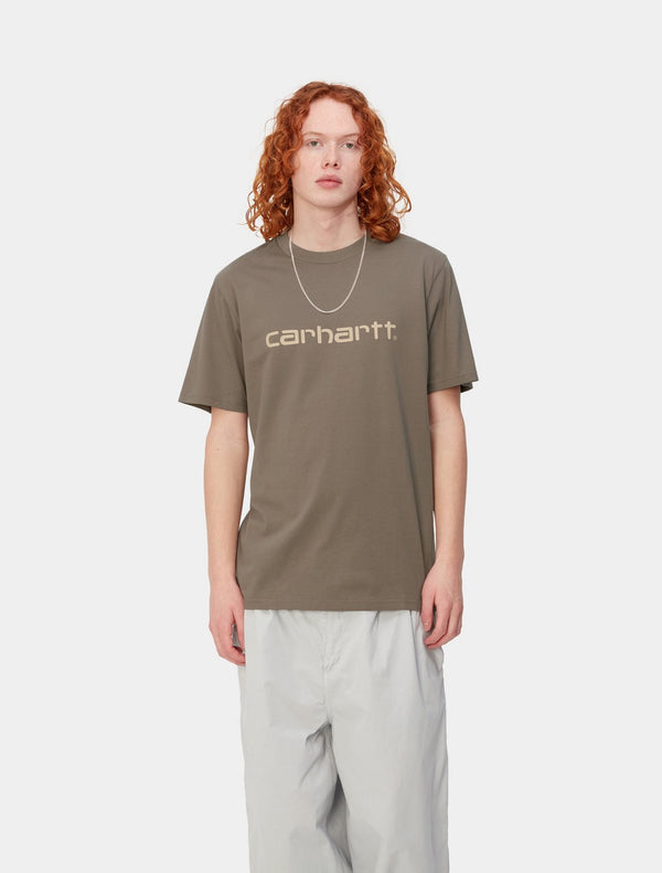 Carhartt WIP - Script Logo T-Shirt - Brown