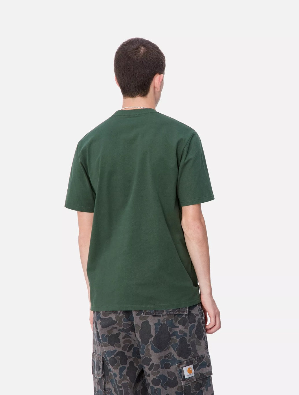 Carhartt WIP - S/S University Script Logo T-Shirt - Dark Green