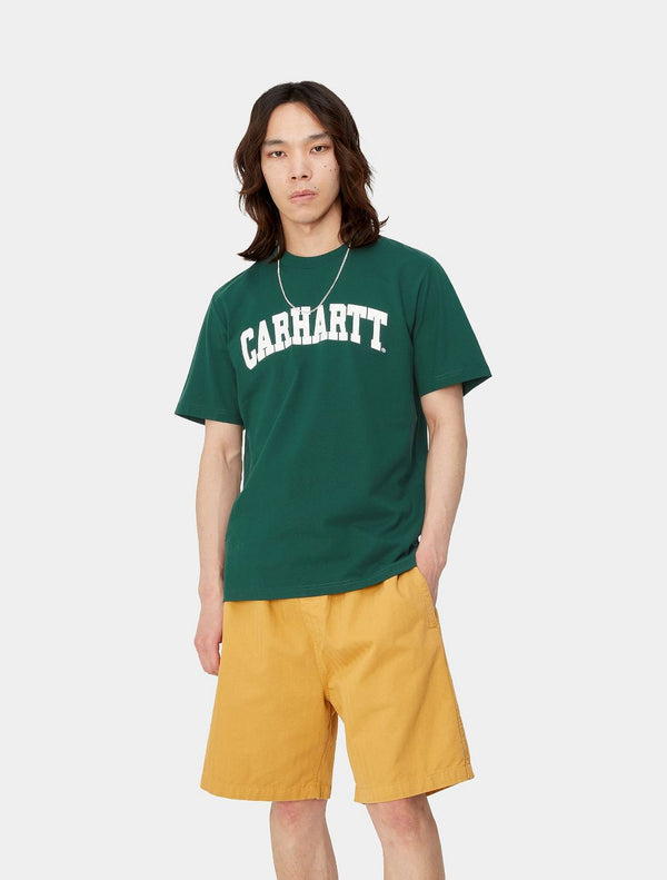 Carhartt WIP - University Script Logo T-Shirt - Dark green
