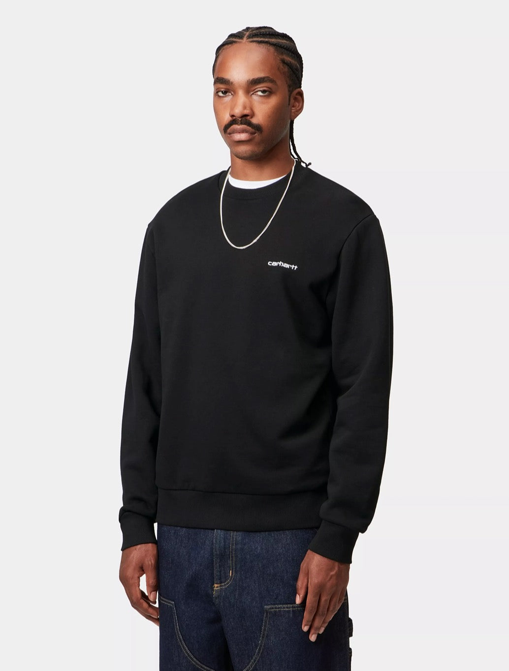 Carhartt WIP - Script Embroidery Sweatshirt - Black
