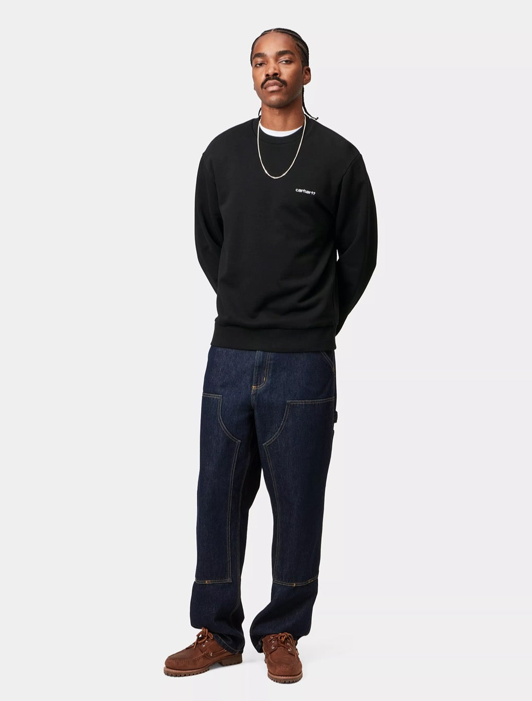 Carhartt WIP - Script Embroidery Sweatshirt - Black
