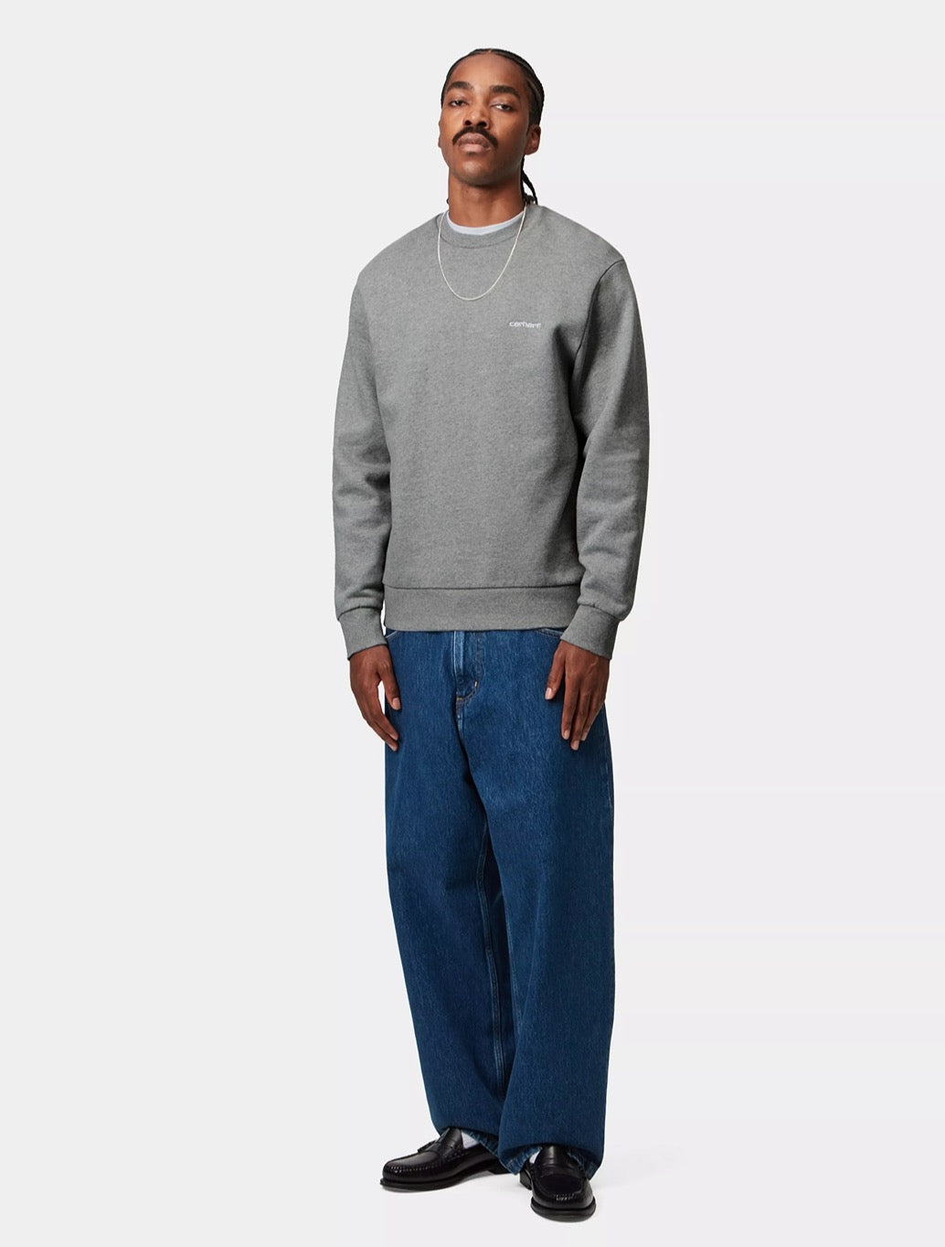 Carhartt WIP - Script Embroidery Sweatshirt - Grey