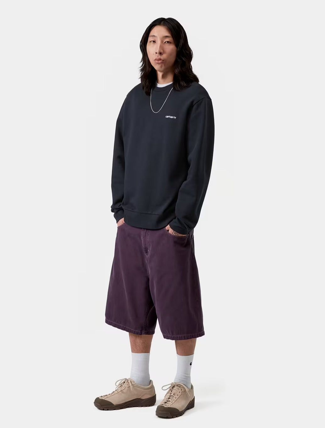 Carhartt WIP - Script Embroidery Sweatshirt - Navy