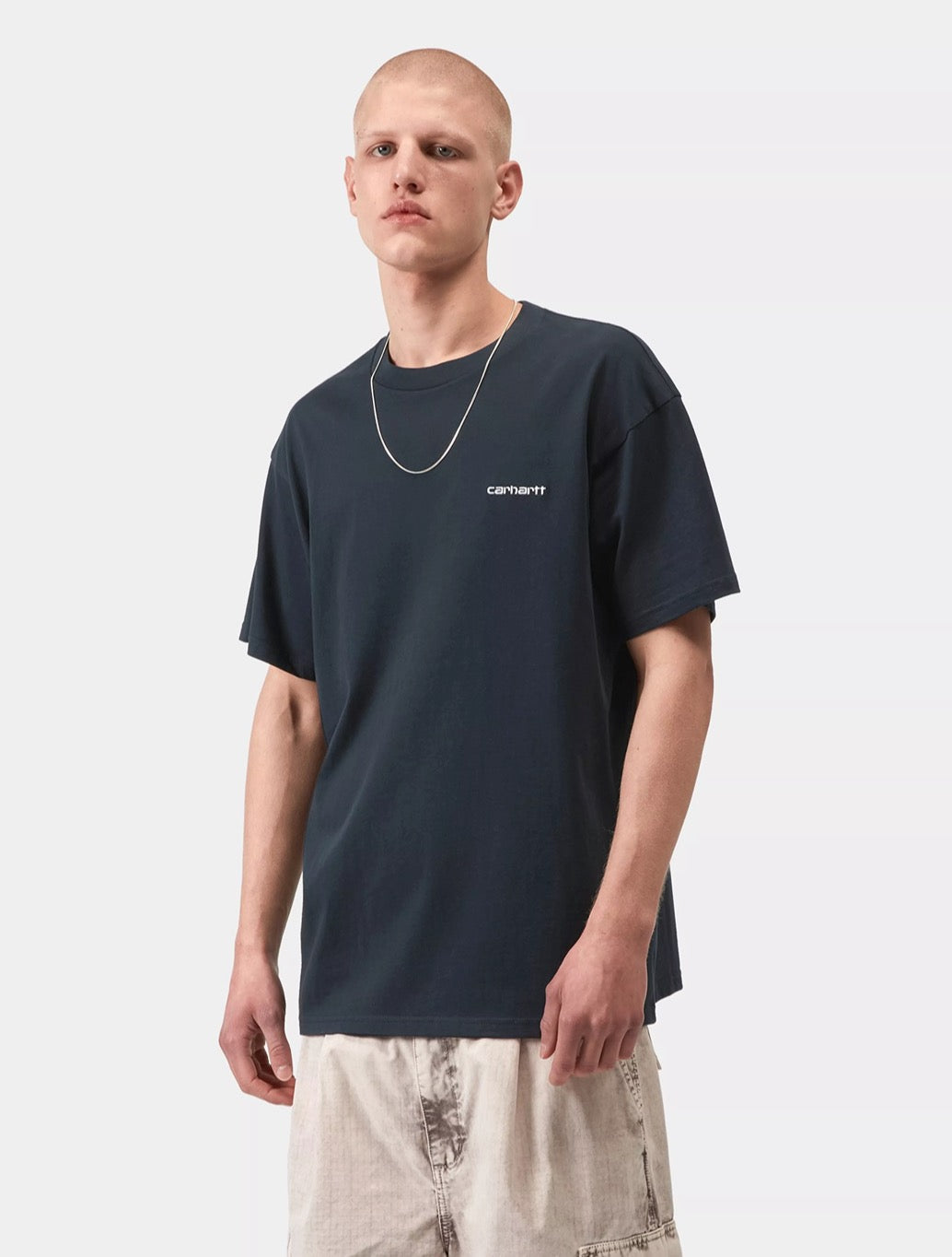 Carhartt WIP - S/S Script Embroidery T-Shirt - Navy