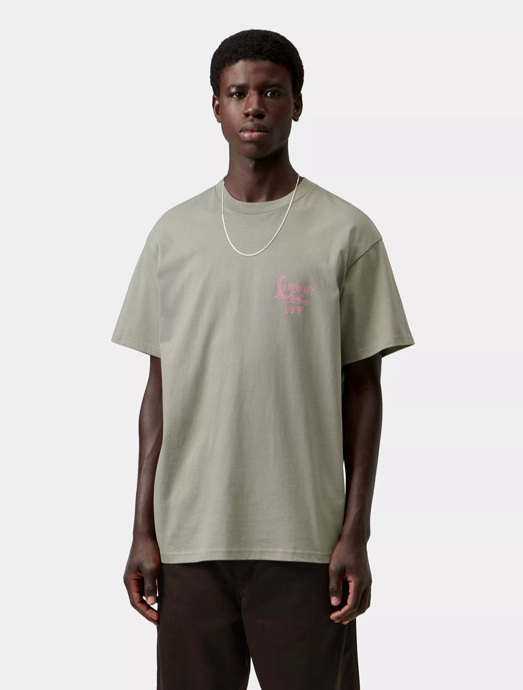 Carhartt WIP Waves T-Shirt in Light Khaki