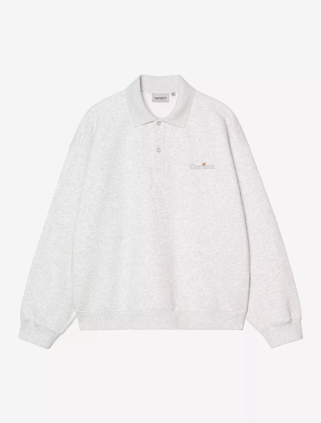 Carhartt WIP - WIP Label Polo Sweat - Light Grey