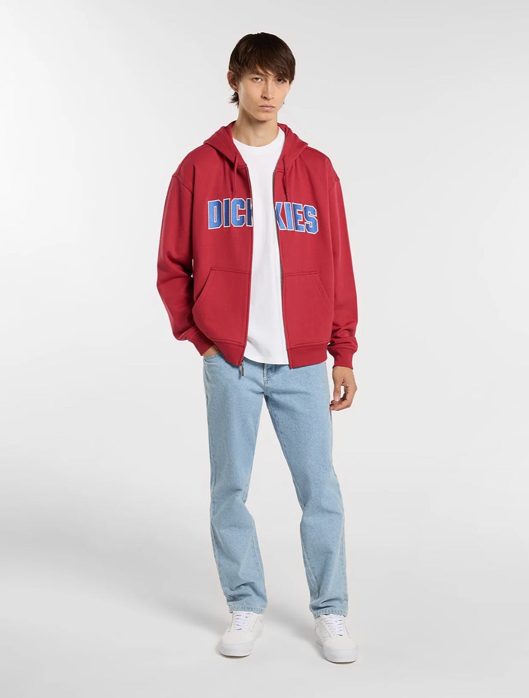 Dickies - Aitkin Zip Pullover Hoodie - Red