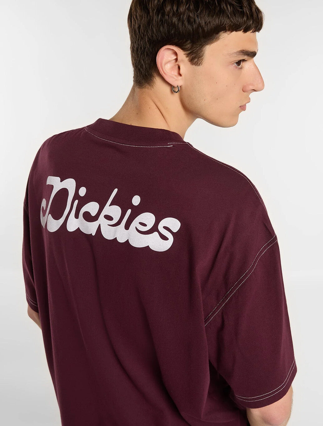 Dickies Cornville Midweight T-Shirt in Maroon