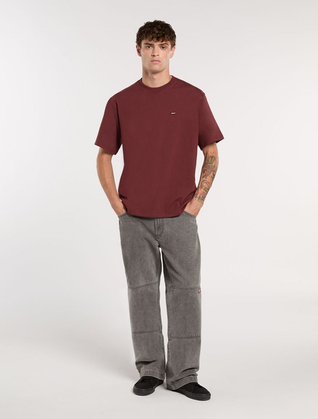 Dickies - Clancy Mid Weight T-Shirt - Burgundy