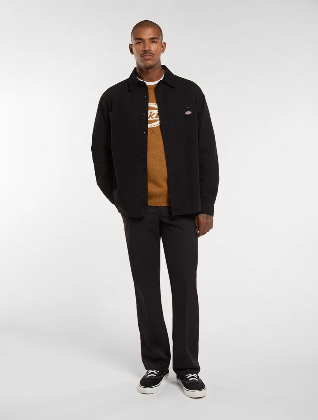 Dickies - Long Sleeve Canvas Shirt - Black