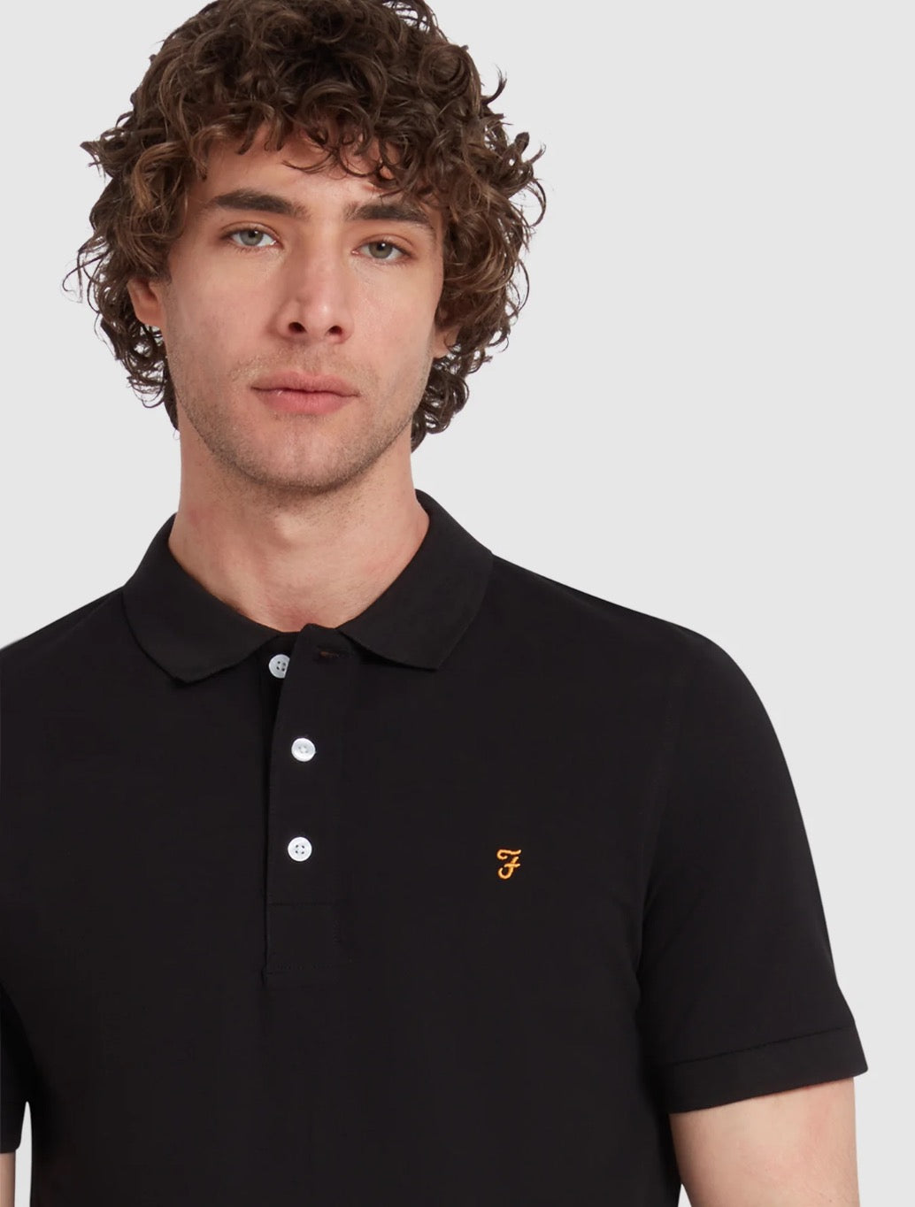 Farah - Blanes Slim Fit Organic Cotton Polo Shirt - Black