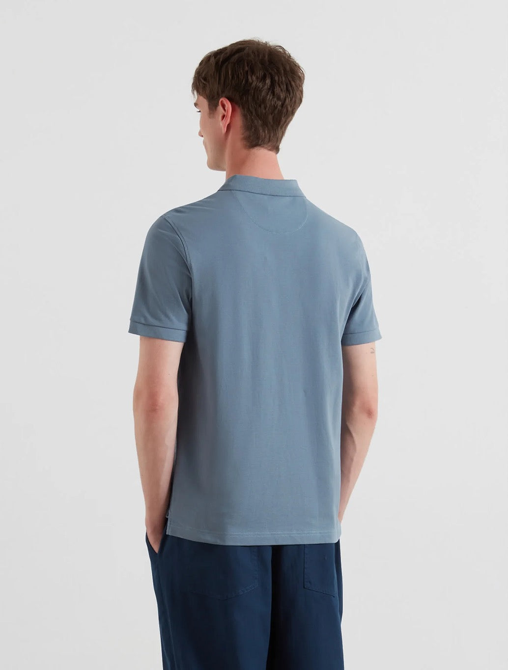 Farah - Blanes Slim Fit Organic Cotton Polo Shirt - Blue