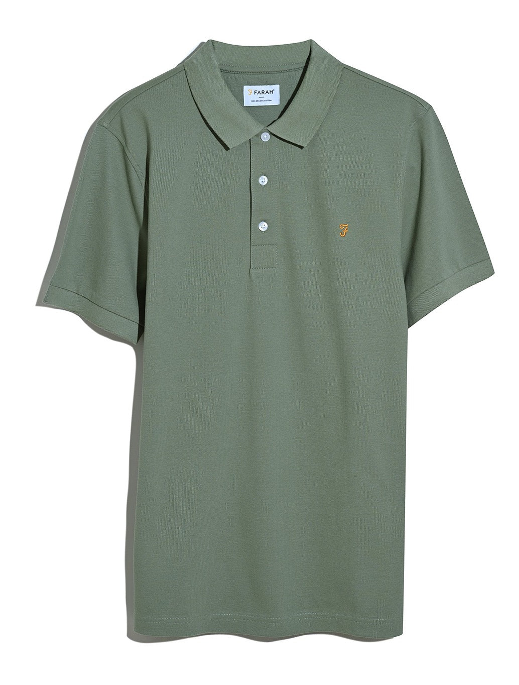 Farah - Blanes Slim Fit Organic Cotton Polo Shirt - Light Green