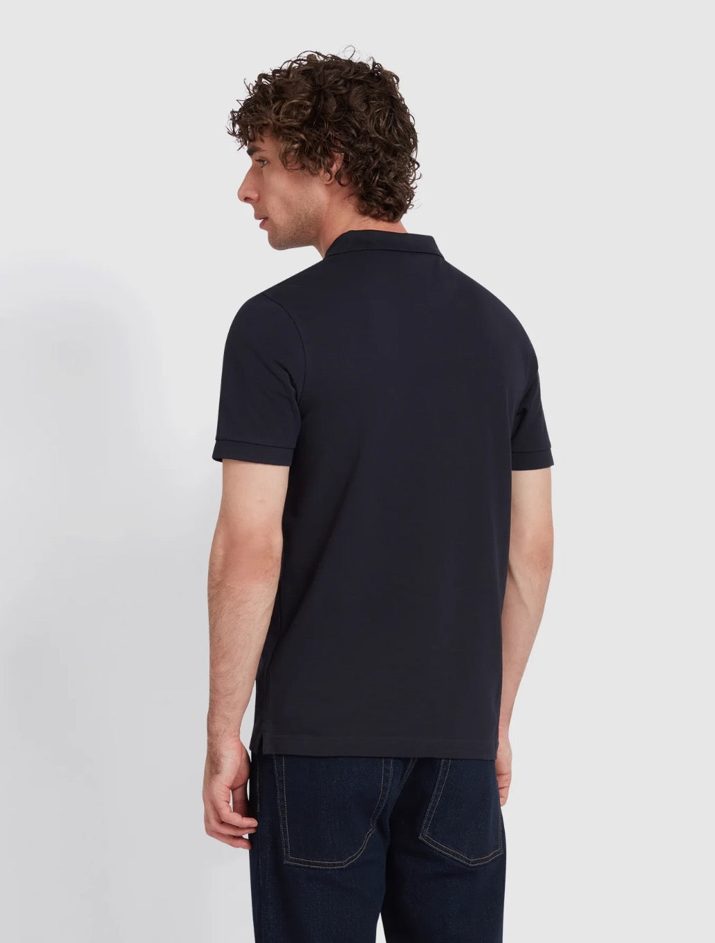 Farah - Blanes Slim Fit Organic Cotton Polo Shirt - Navy
