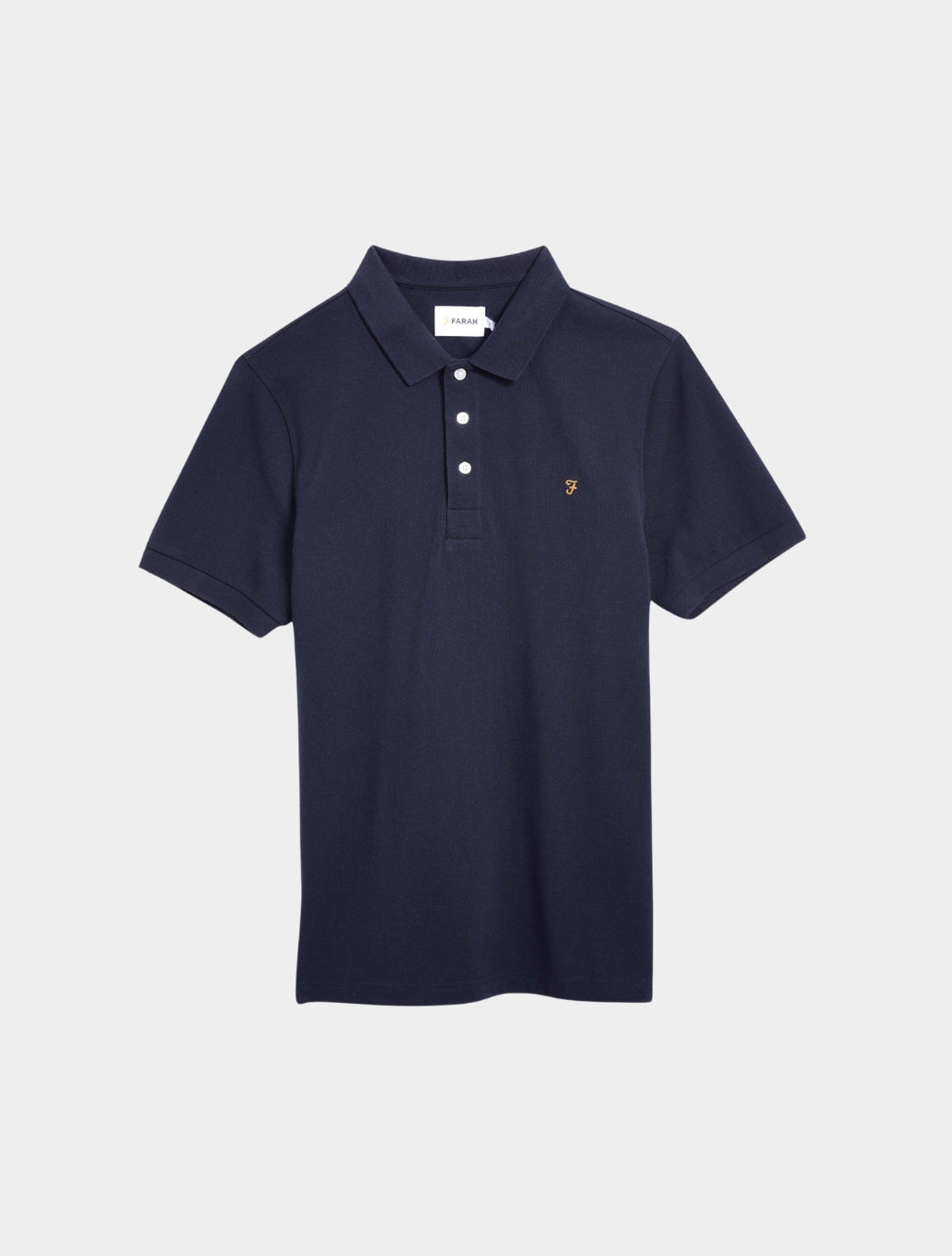 Farah - Blanes Slim Fit Organic Cotton Polo Shirt - Navy