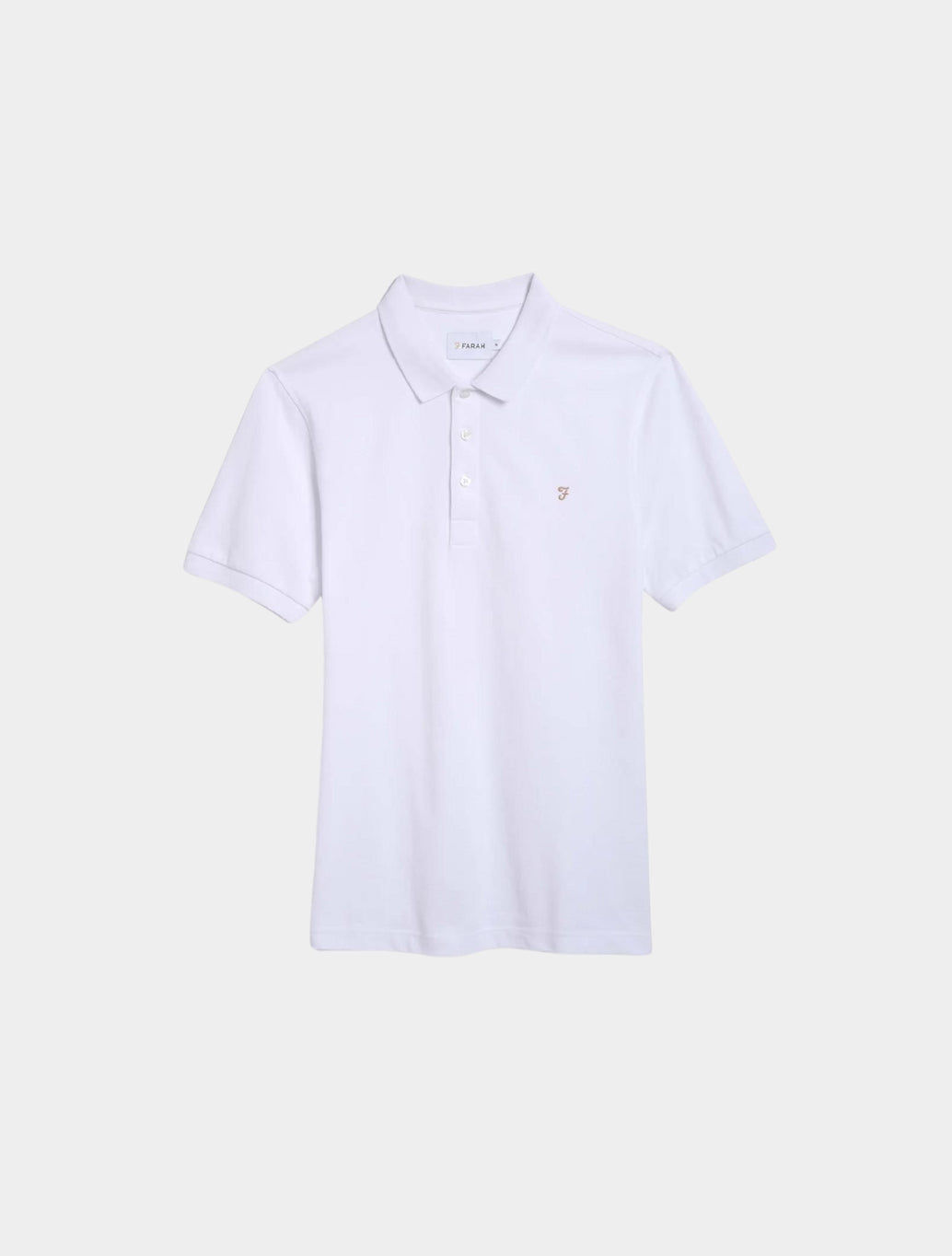 Farah - Blanes Slim Fit Organic Cotton Polo Shirt - White