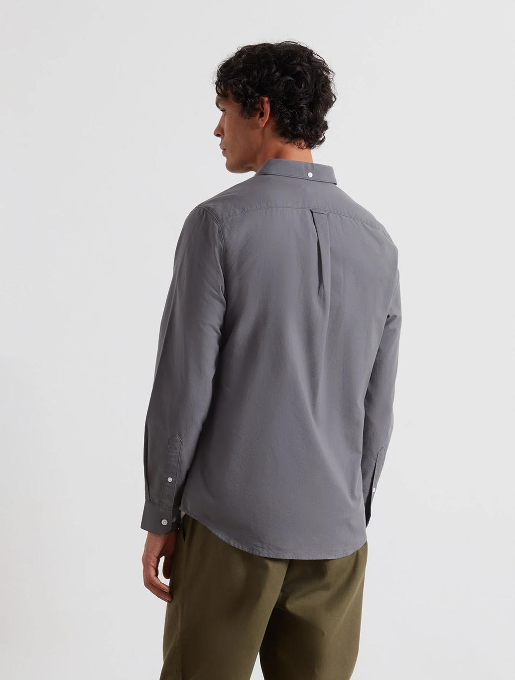Farah - Brewer Slim Fit Organic Cotton Oxford Shirt - Grey