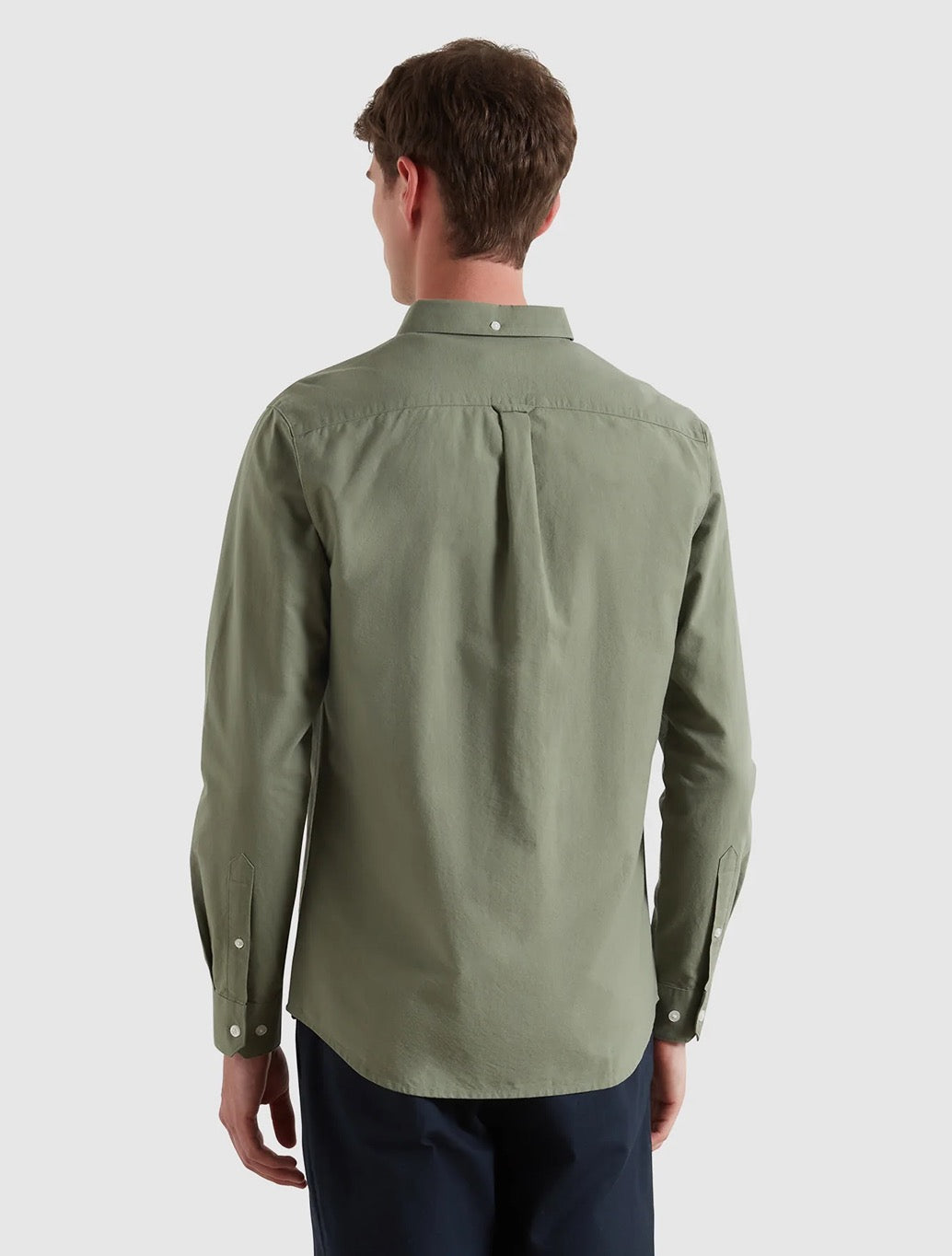 Farah - Brewer Slim Fit Organic Cotton Oxford Shirt - Light Green