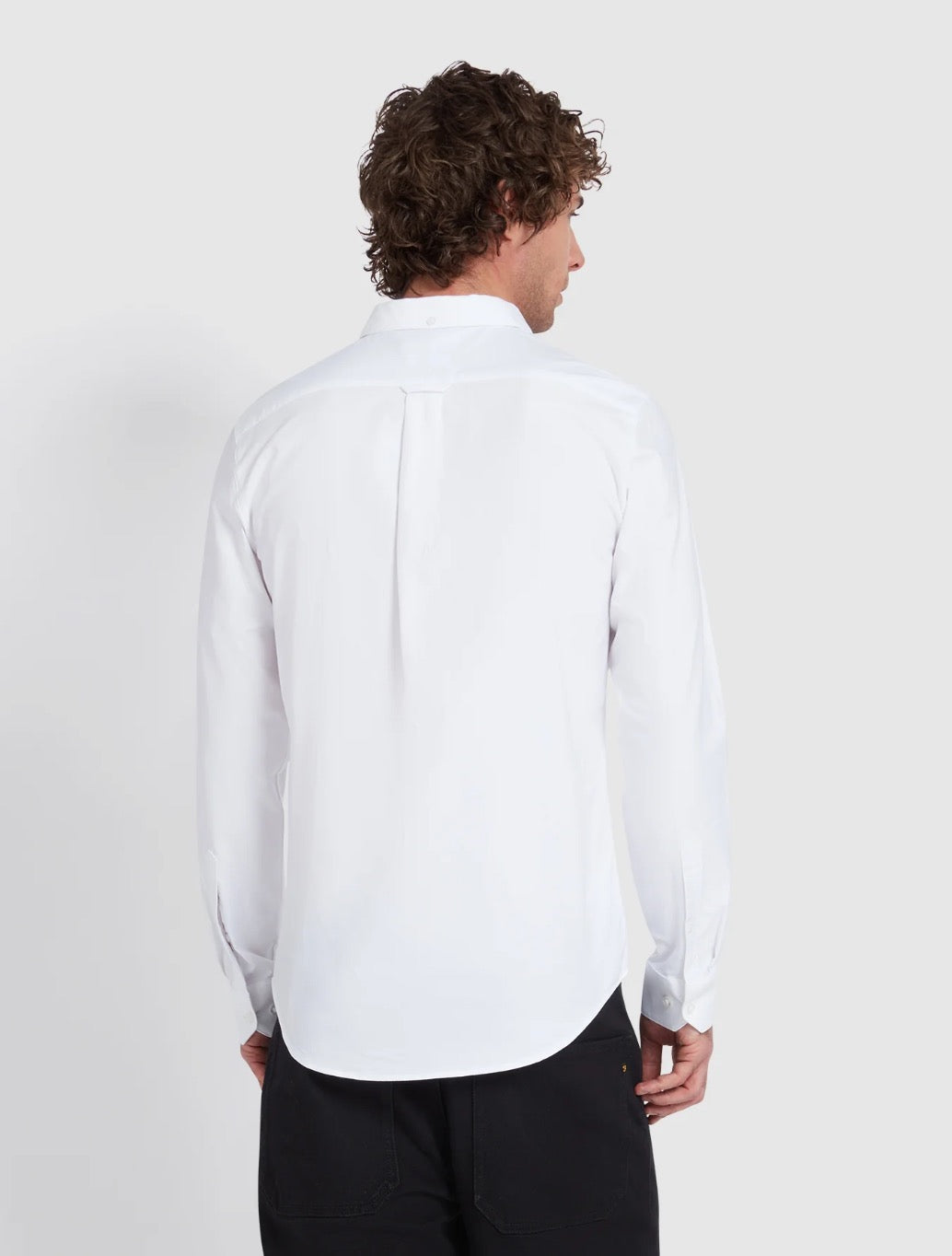 Farah - Brewer Slim Fit Organic Cotton Oxford Shirt - White
