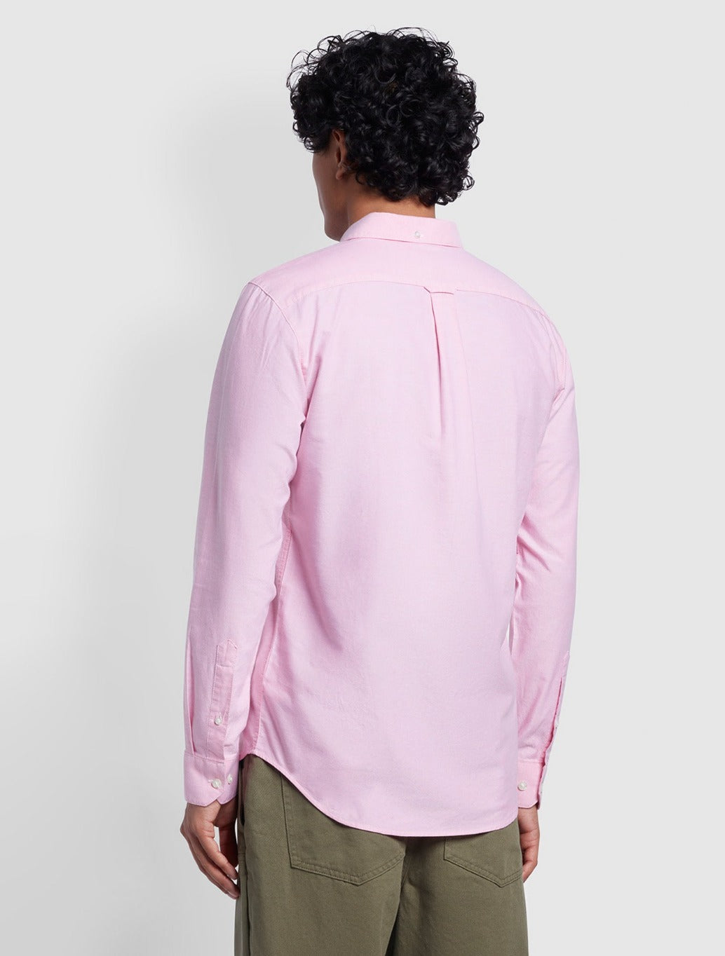 Farah - Brewer Slim Fit Organic Cotton Oxford Shirt - Pink