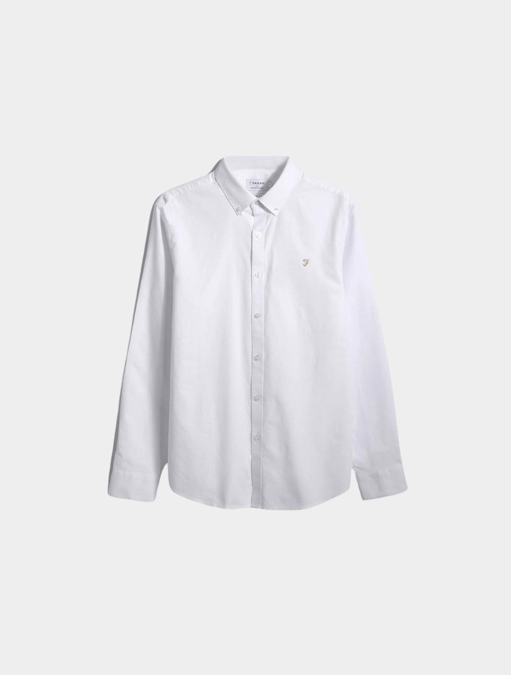 Farah - Brewer Slim Fit Organic Cotton Oxford Shirt - White
